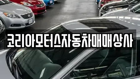 충남 보령시 내항동 중고차매매 전문 코리아모터스자동차매매상사