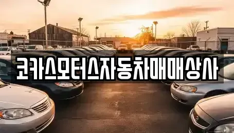 충남 서산시 읍내동 중고차매매 전문 코카스모터스자동차매매상사