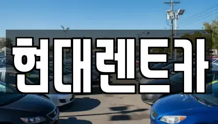 충남 아산시 용화동 렌트카 전문 현대렌트카