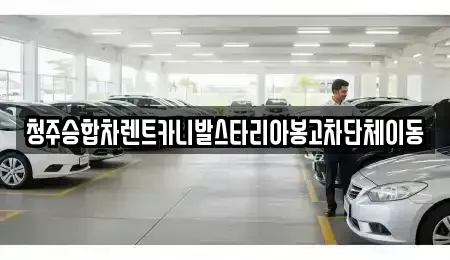 충북 청주시 상당구 남문로1가 렌트카 전문 청주승합차렌트카니발스타리아봉고차단체이동