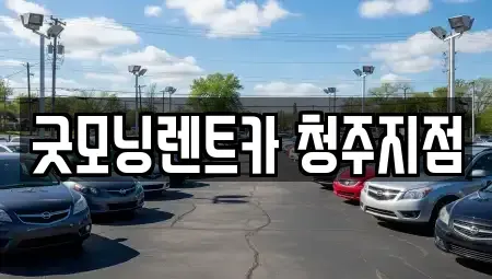 충북 청주시 청원구 율량동 렌트카 전문 굿모닝렌트카 청주지점