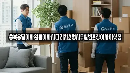충북용달이사원룸이사사다리차소형사무실반포장이사이삿짐