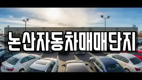 충청남도 논산시 은진면 중고차매매 전문 논산자동차매매단지
