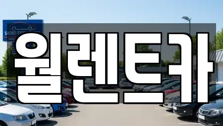 충청남도 당진시 우두동 렌트카 전문 월렌트카