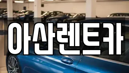 충청남도 천안시 동남구 청당동 렌트카 전문 아산렌트카